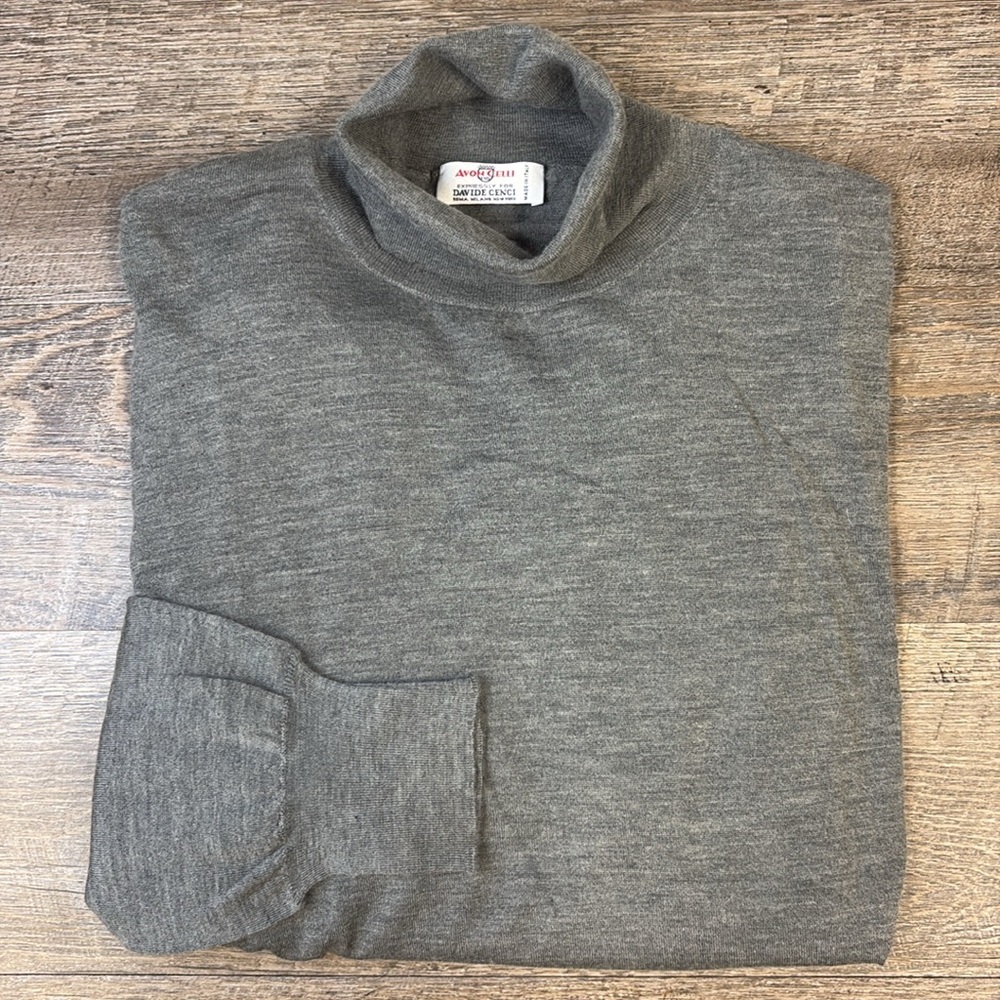 Avon Celli Exclusively for Davide Cenci Men’s Cashmere/Silk Turtleneck Sweater